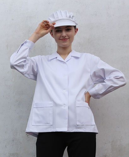 SHA-29 여성 기본위생복 소매단추형