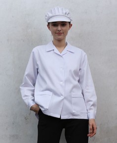 SHA-29 여성 기본위생복 소매단추형