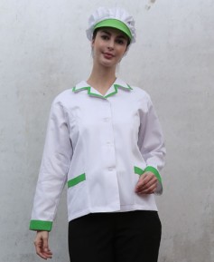 SHA-32 연두배색 포인트 위생복