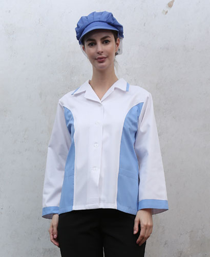 SHA-39 하늘 옆배색 포인트 위생복