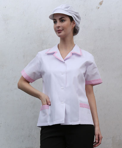 SHA-59 분홍 카라포인트 반팔