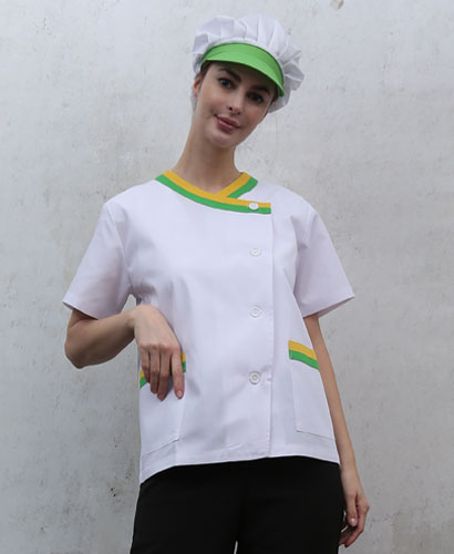 SHA-62 연두노랑 이중배색 반팔