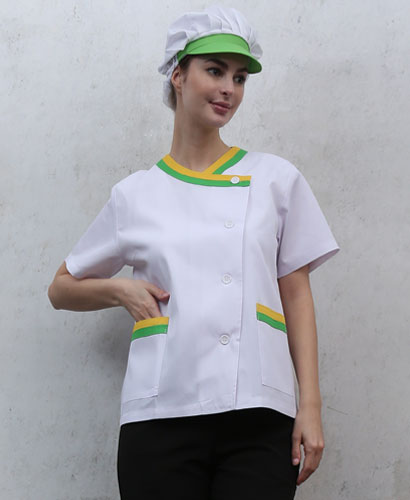 SHA-62 연두노랑 이중배색 반팔