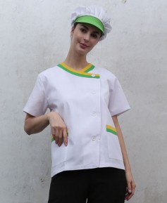 SHA-62 연두노랑 이중배색 반팔