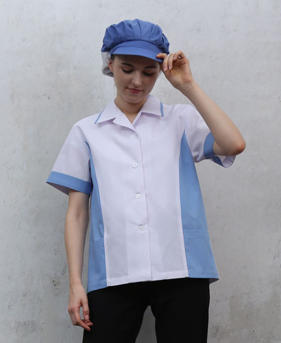 SHA-73 하늘 옆배색 반팔