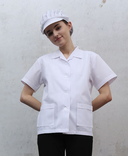 SHA-77 여성 백색카라 반팔 ㅡ30수