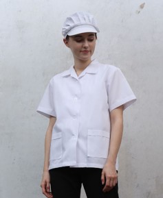 SHA-77 여성 백색카라 반팔 ㅡ30수