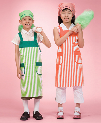 SK-16 줄지배색 앞치마