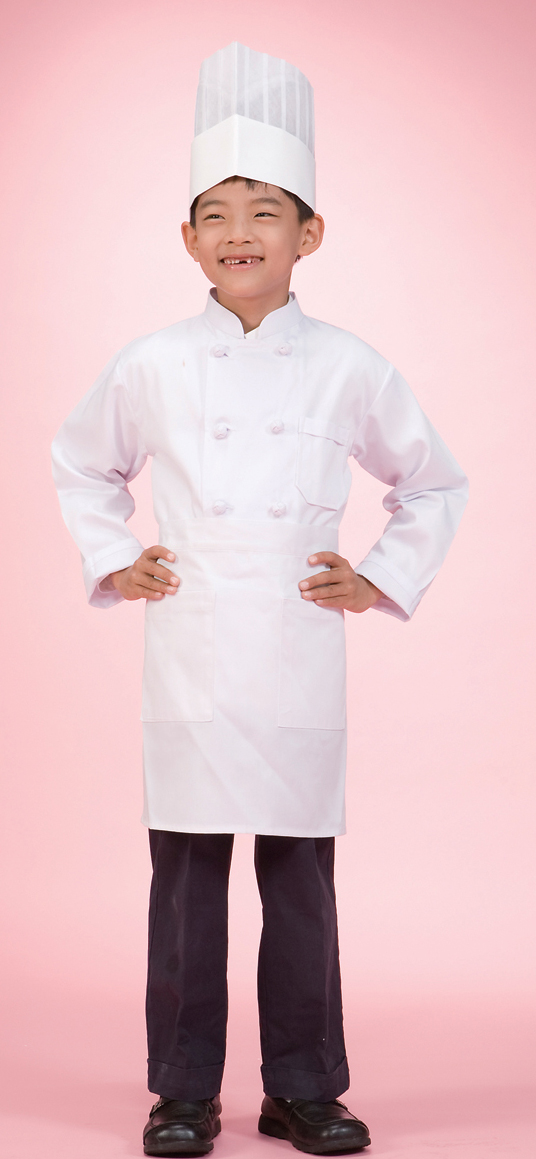 SK-2 백색어린이허리앞치마