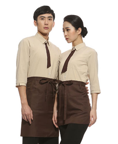 SY-1714-2  국내 베이지 넥타이 포인트 칠부맞춤 (10장이상 제작가능)