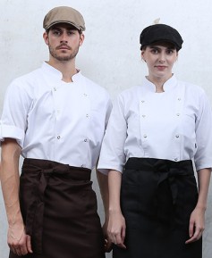 SKO-127 백색 기능성 이중소매 ㅡㅡㅡ스넵버튼