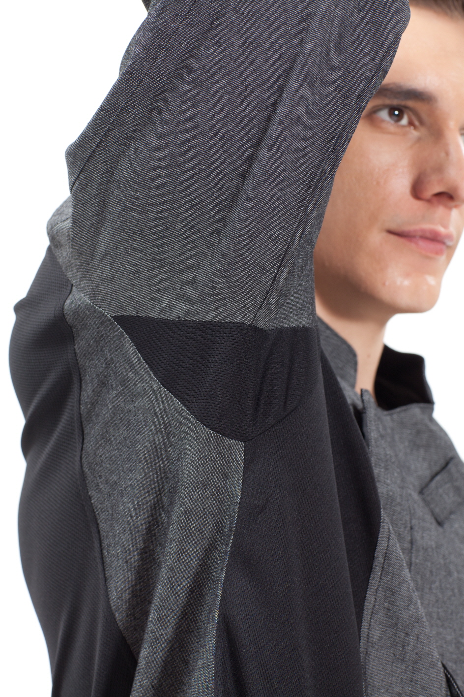 SKO-133 회색 데님 목타이 포인트