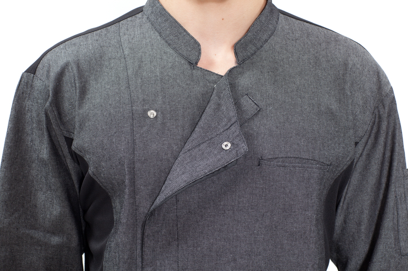 SKO-133 회색 데님 목타이 포인트