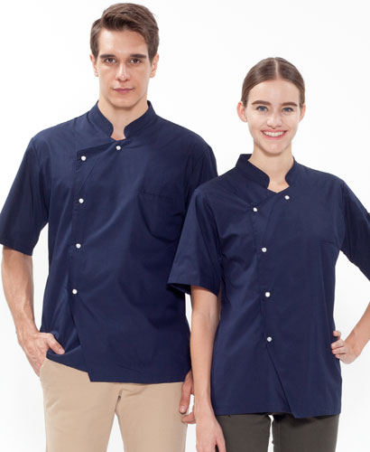 SKO-139 반팔 네이비 싱글단추 스넵