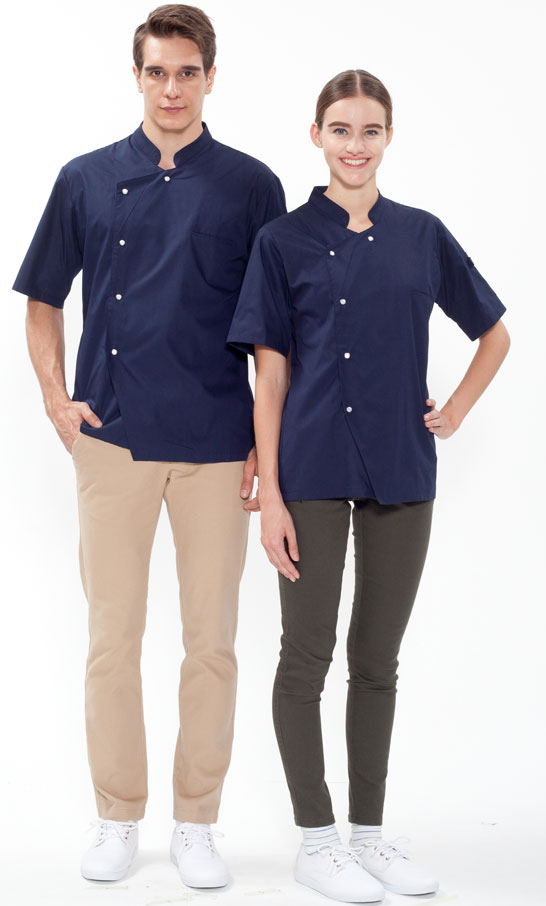 SKO-139 반팔 네이비 싱글단추 스넵