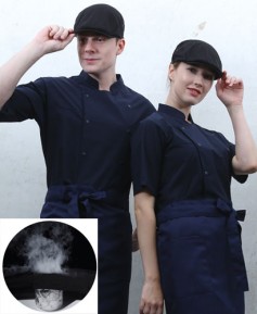 SKO-210-2 반팔 네이비 매트 스넵버튼ㅡㅡㅡ ★생활방수 (기능성원단)