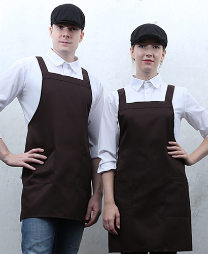SSA-528 갈색 기본앞치마