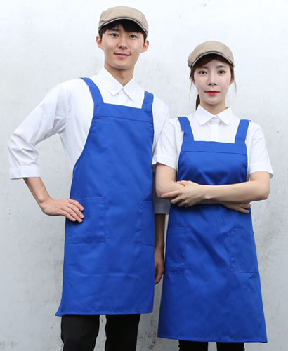 SAP-188 코발트 뒤H형 앞치마ㅡㅡㅡ(넉넉한사이즈)
