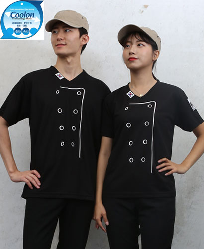 SKO-934 블렉 V넥 쉐프티 ㅡㅡㅡㅡㅡㅡ(기능성원단 헤리태극기)