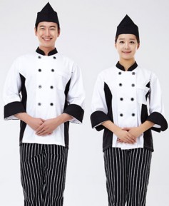 SCO-001 더블단추배색 쿡복