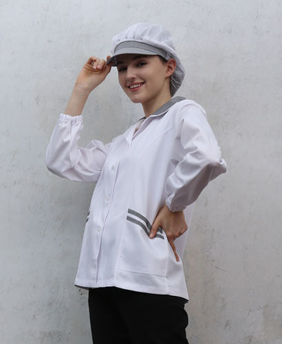 SHA-49  검정체크카라 위생복