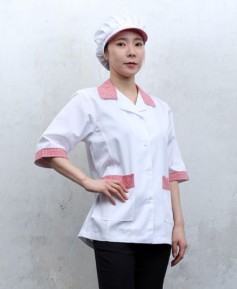 SHA-701 레드체크 카라 칠부