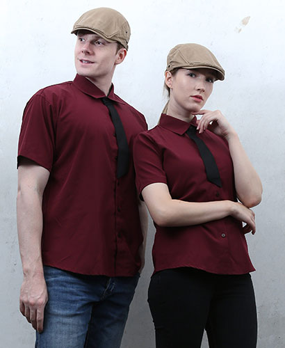 SY-360 NEW 반팔 자주 검넥타이 포인트 ㅡ(남여공용사이즈)