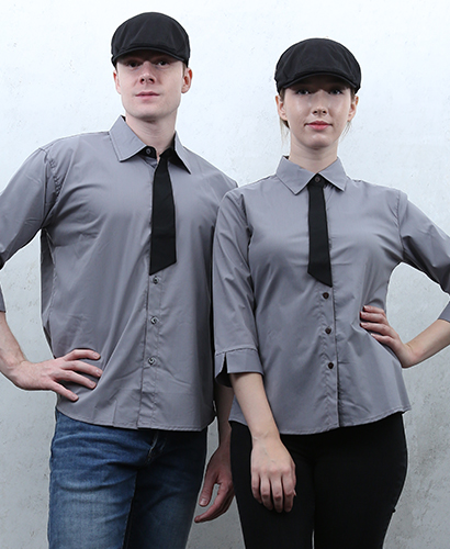 SY-365 NEW 칠부 회색 검넥타이 포인트  (남여공용)