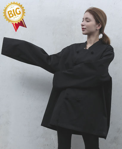 SKO-177 -1 블랙 매듭 조리복 ㅡㅡㅡㅡ 빅사이즈((긴팔))